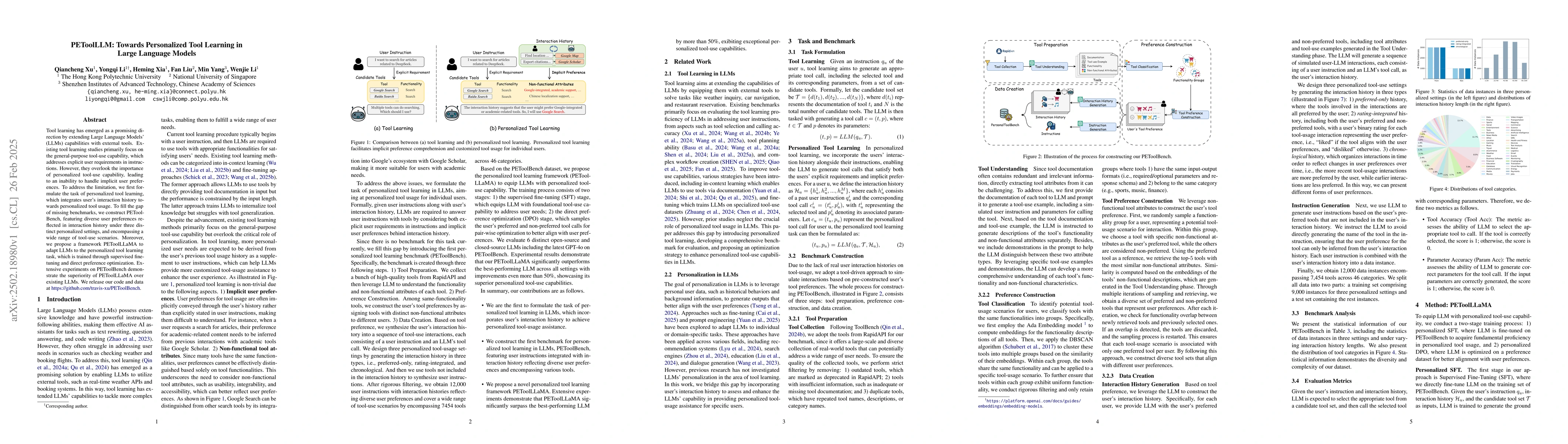 Thumbnail for PEToolLLM: Towards Personalized Tool Learning in Large Language Models