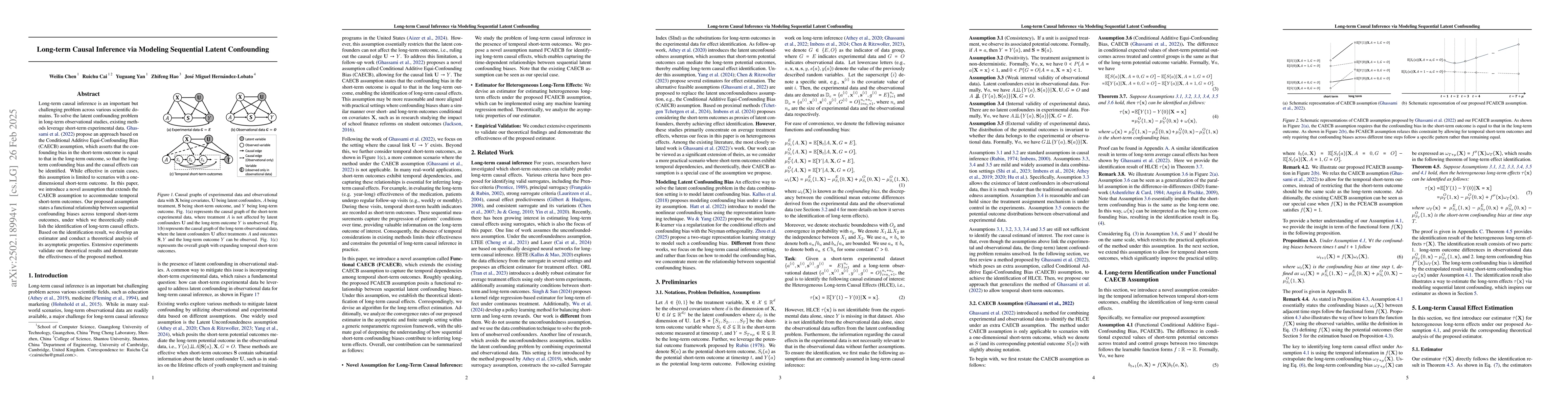 Thumbnail for Long-term Causal Inference via Modeling Sequential Latent Confounding
