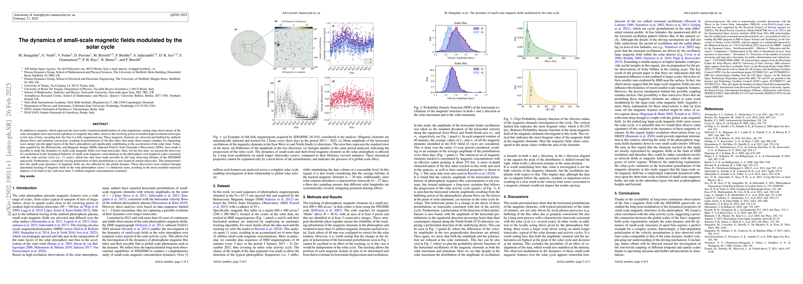 Thumbnail for The dynamics of small-scale magnetic fields modulated by the solar cycle