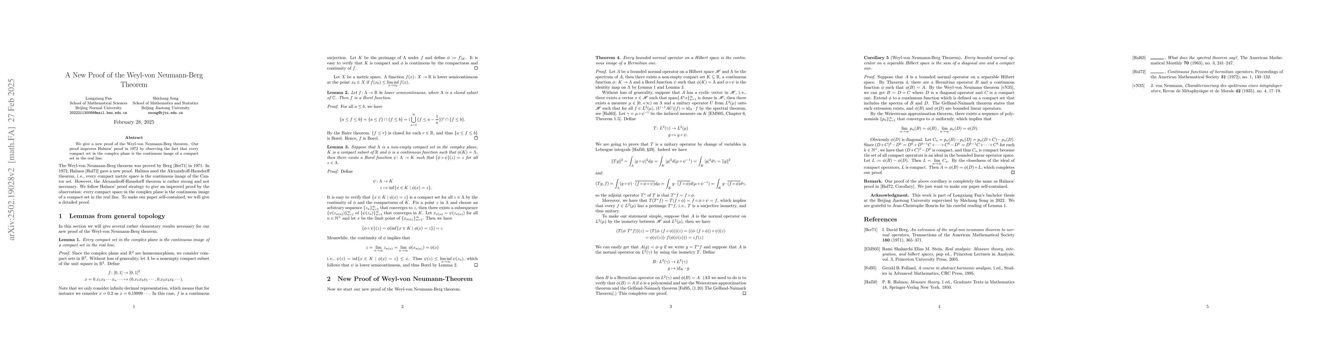 Thumbnail for A New Proof of the Weyl-von Neumann-Berg Theorem