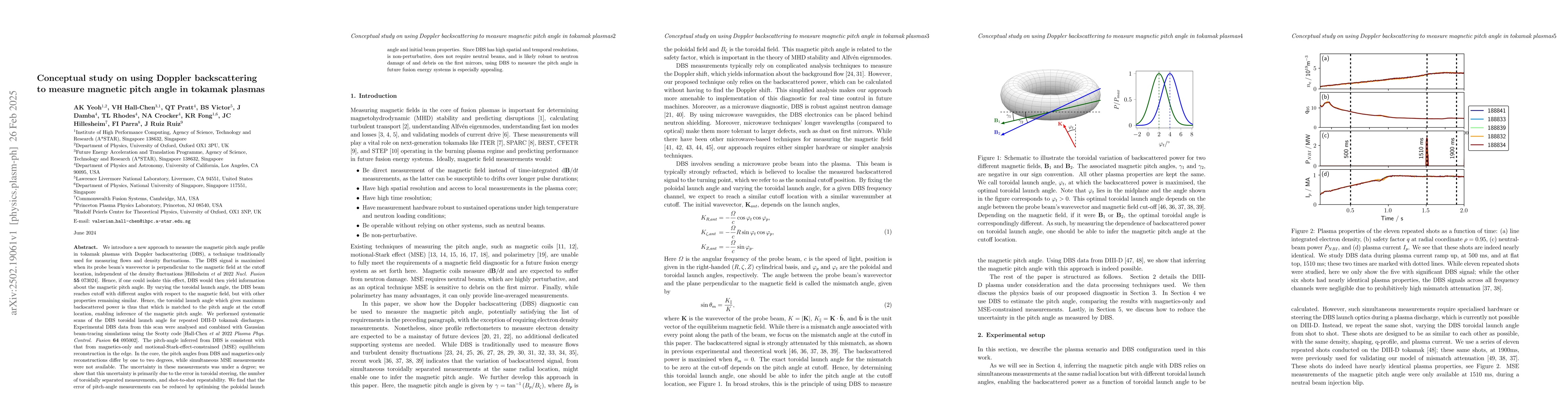 Thumbnail for Conceptual study on using Doppler backscattering to measure magnetic
  pitch angle in tokamak plasmas