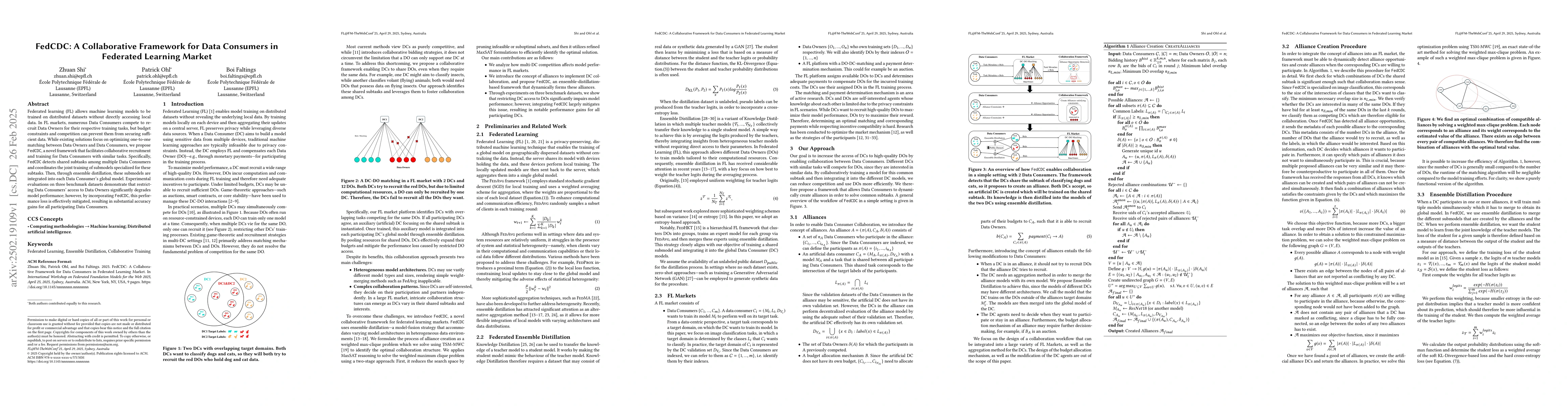 Thumbnail for FedCDC: A Collaborative Framework for Data Consumers in Federated
  Learning Market