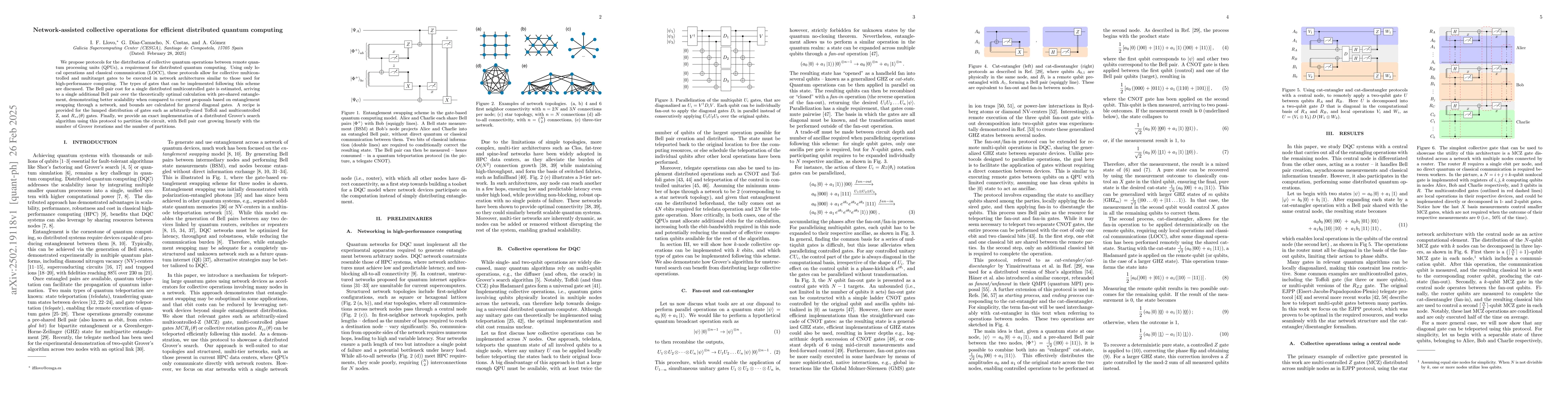 Thumbnail for Network-assisted collective operations for efficient distributed quantum
  computing