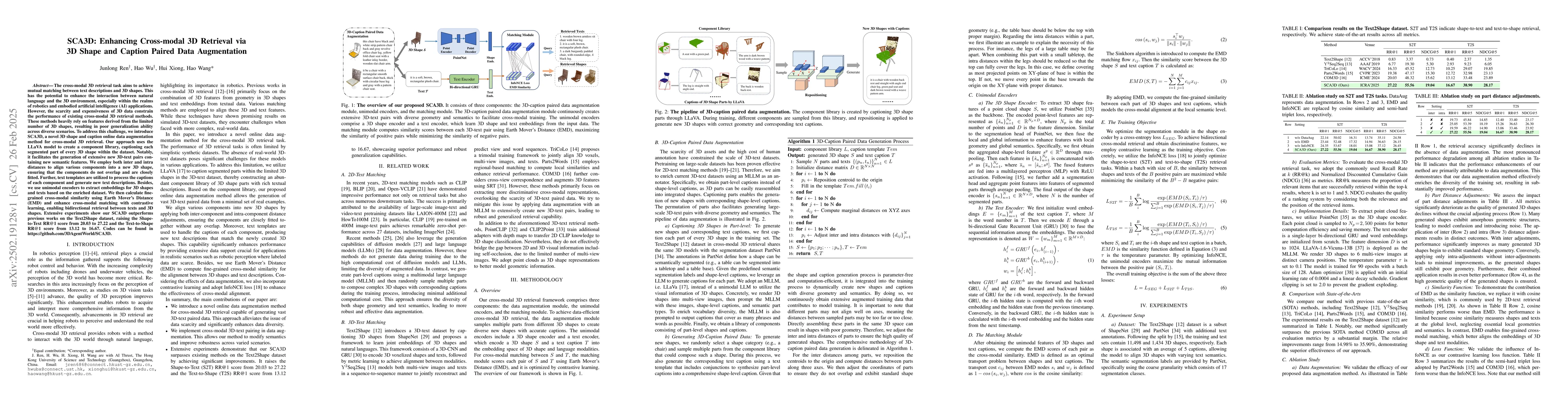 Thumbnail for SCA3D: Enhancing Cross-modal 3D Retrieval via 3D Shape and Caption
  Paired Data Augmentation