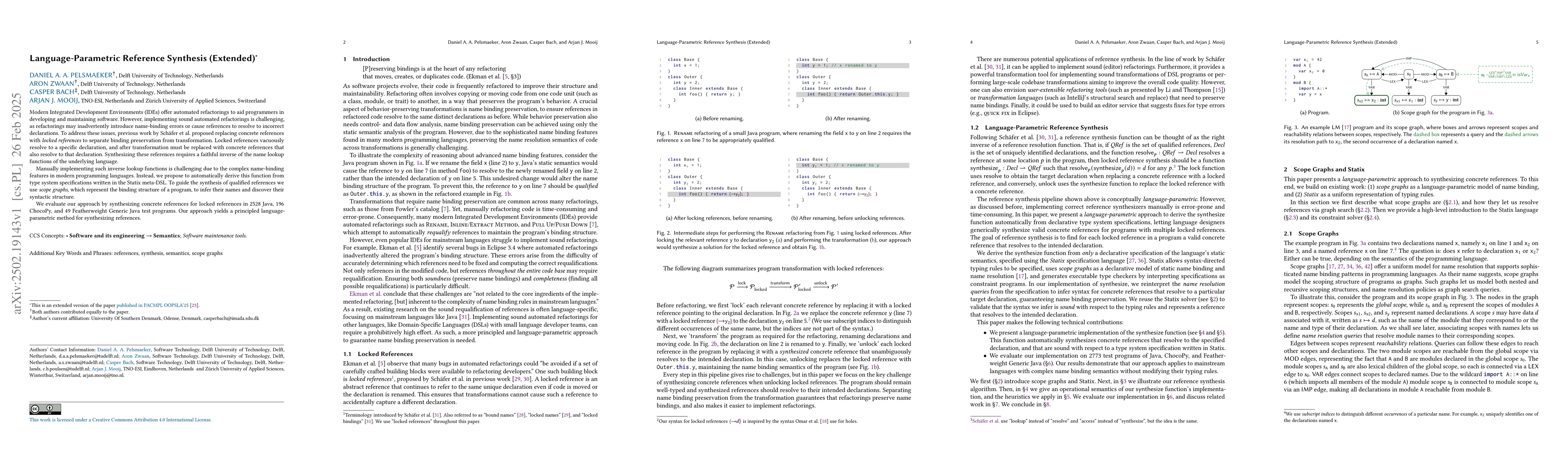 Thumbnail for Language-Parametric Reference Synthesis (Extended)