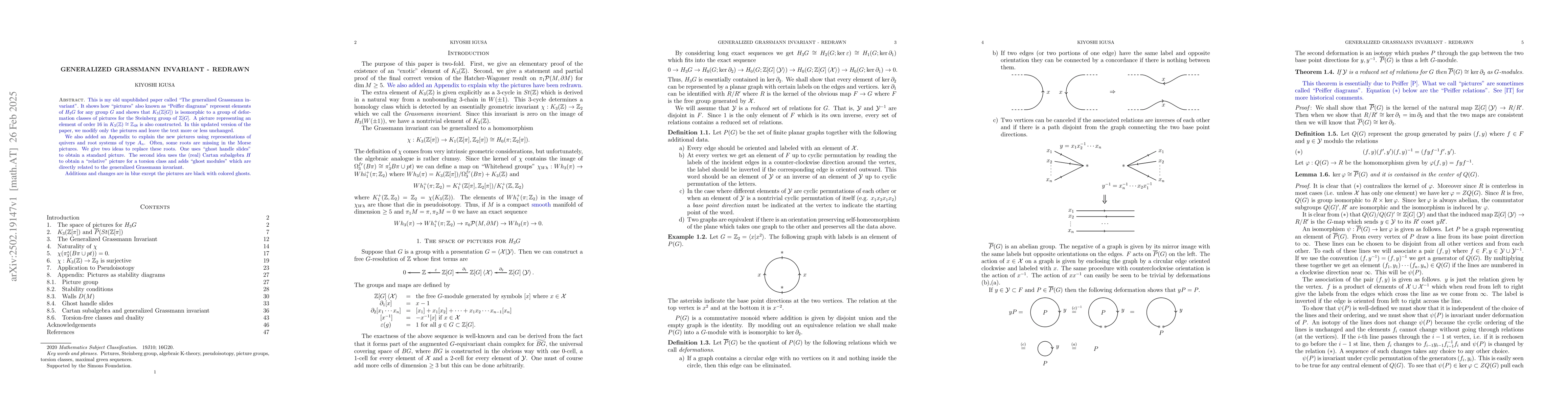 Thumbnail for Generalized Grassmann invariant-redrawn
