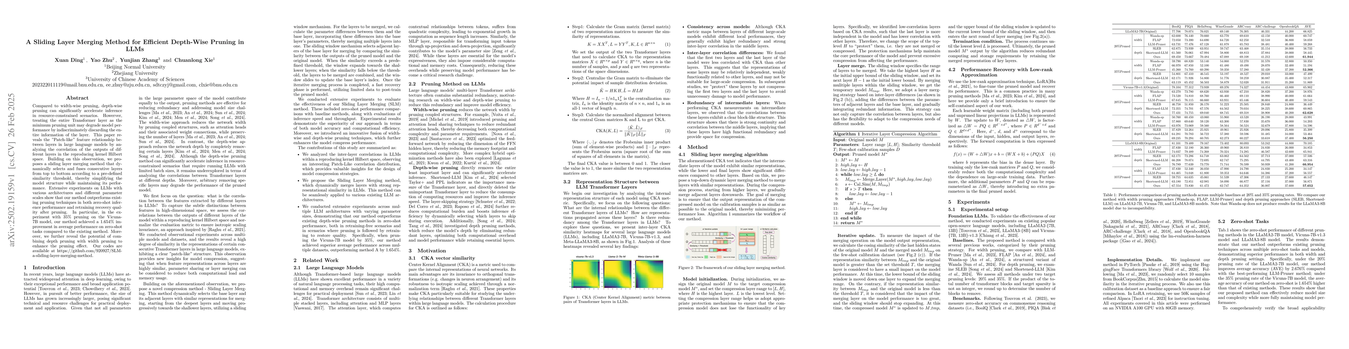 Thumbnail for A Sliding Layer Merging Method for Efficient Depth-Wise Pruning in LLMs