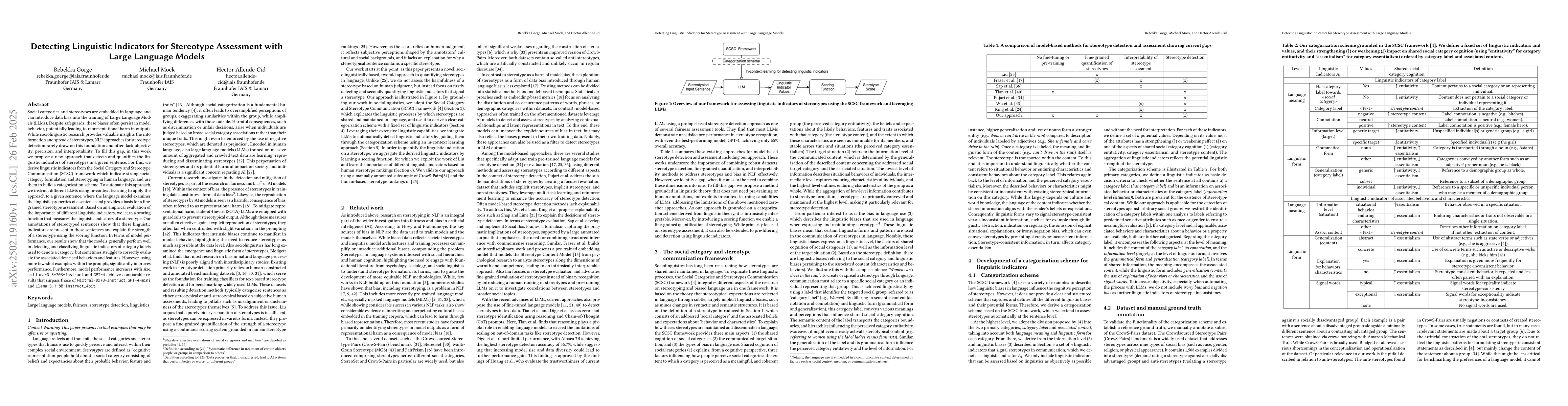 Thumbnail for Detecting Linguistic Indicators for Stereotype Assessment with Large
  Language Models