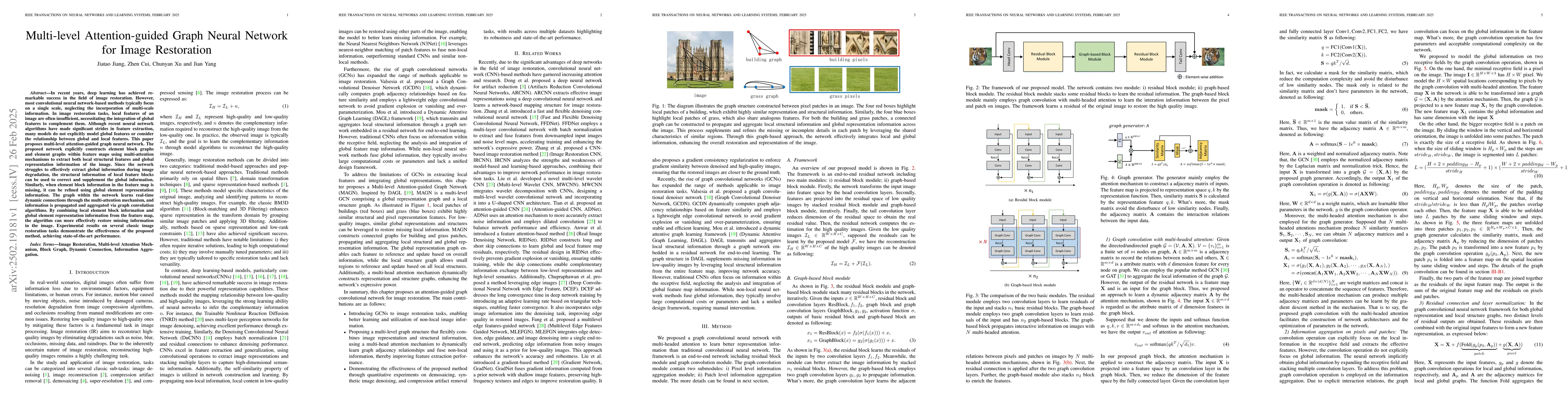 Thumbnail for Multi-level Attention-guided Graph Neural Network for Image Restoration