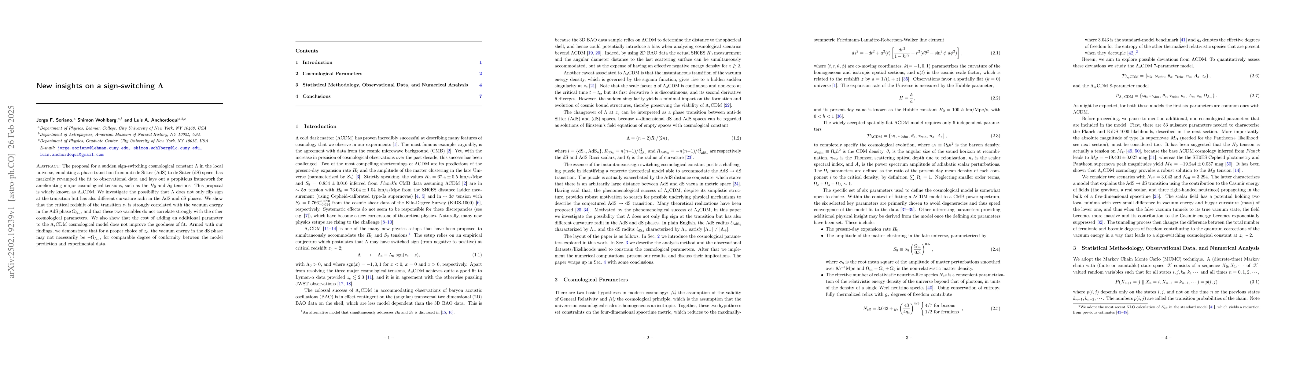 Thumbnail for New insights on a sign-switching $Λ$