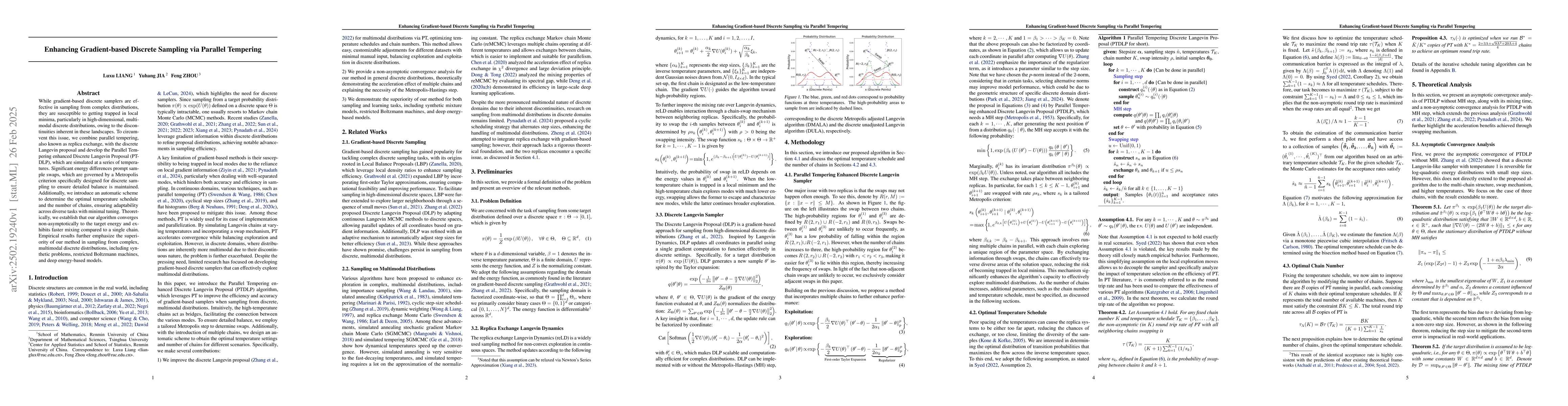 Thumbnail for Enhancing Gradient-based Discrete Sampling via Parallel Tempering