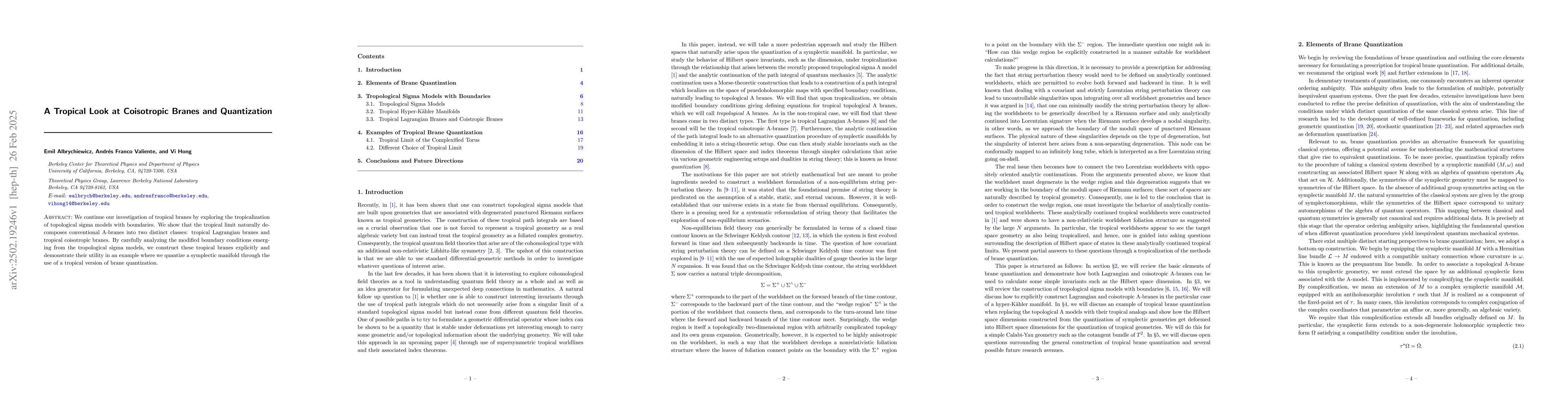 Thumbnail for A Tropical Look at Coisotropic Branes and Quantization