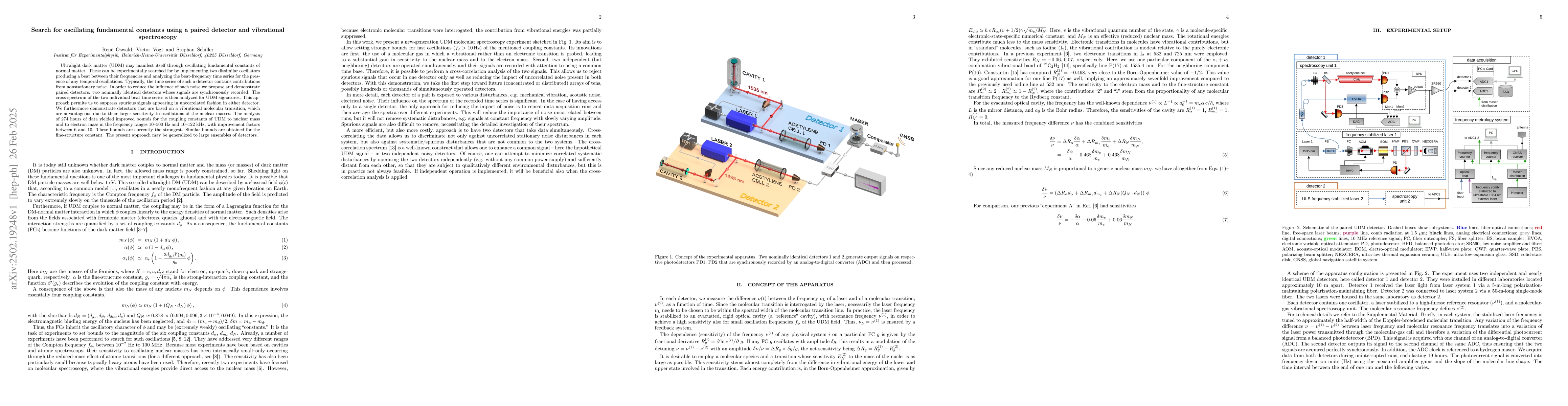 Thumbnail for Search for oscillating fundamental constants using a paired detector and
  vibrational spectroscopy