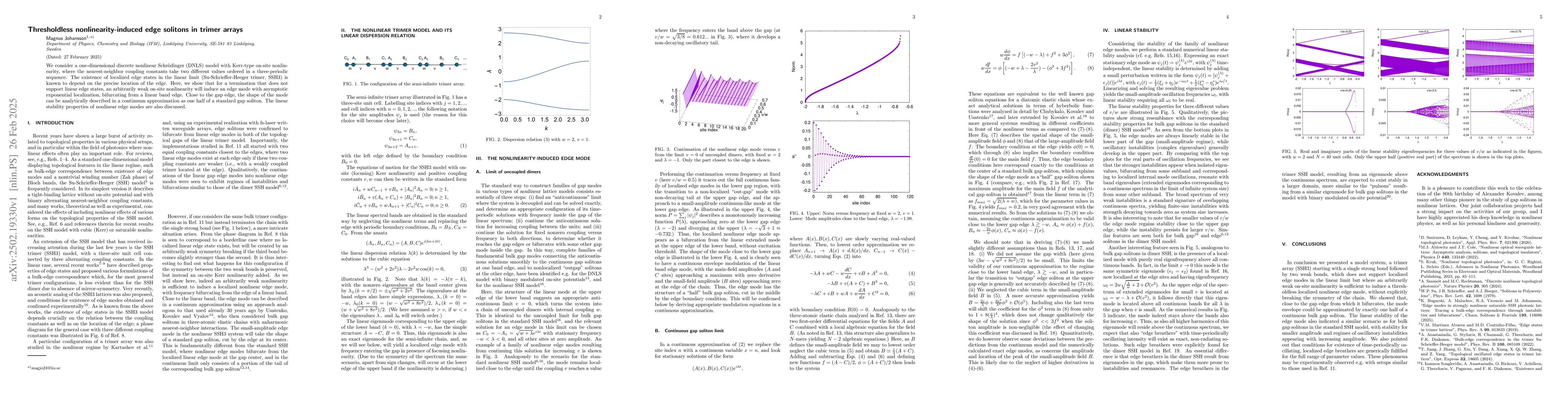 Thumbnail for Thresholdless nonlinearity-induced edge solitons in trimer arrays
