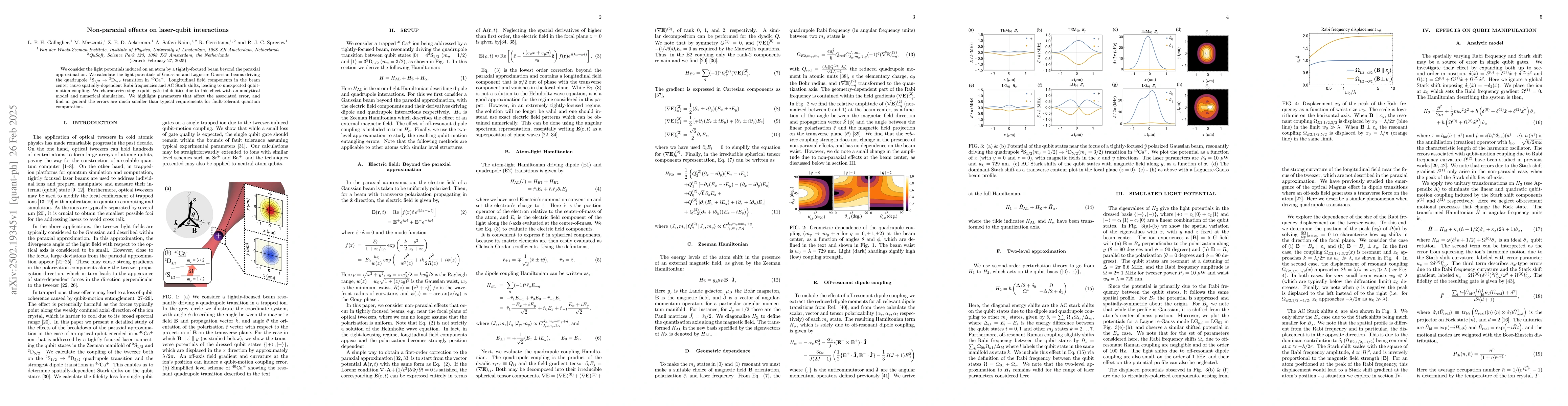 Thumbnail for Non-paraxial effects on laser-qubit interactions
