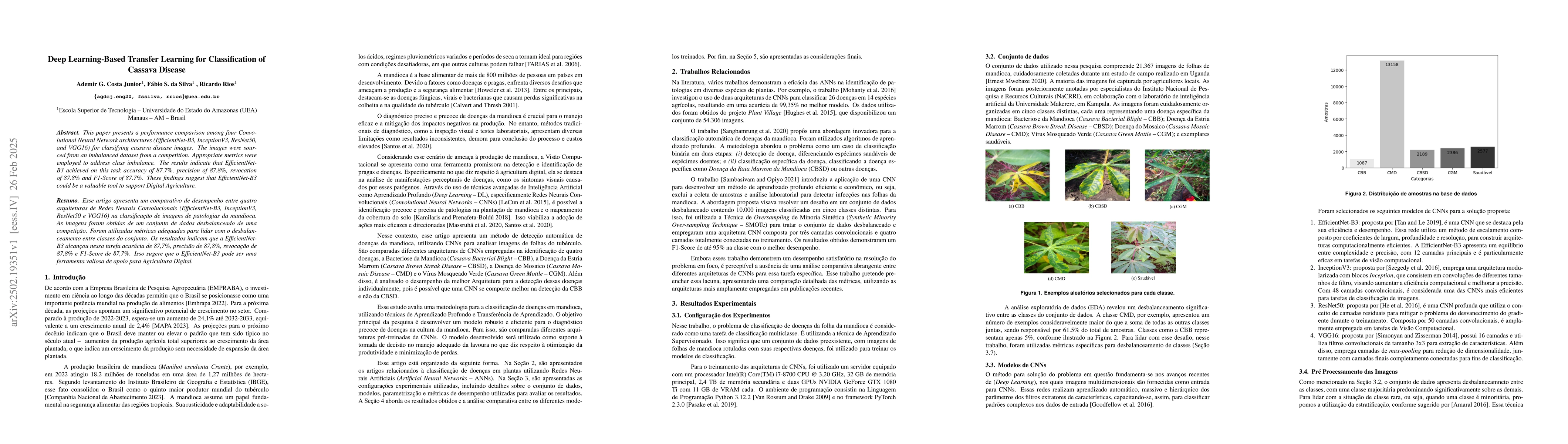Thumbnail for Deep Learning-Based Transfer Learning for Classification of Cassava
  Disease