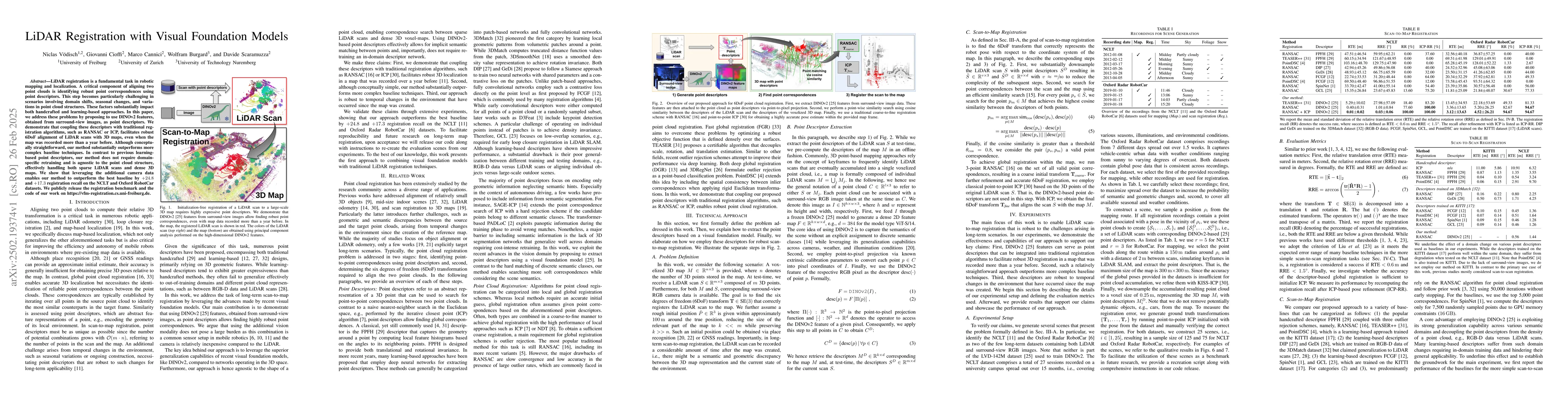 Thumbnail for LiDAR Registration with Visual Foundation Models