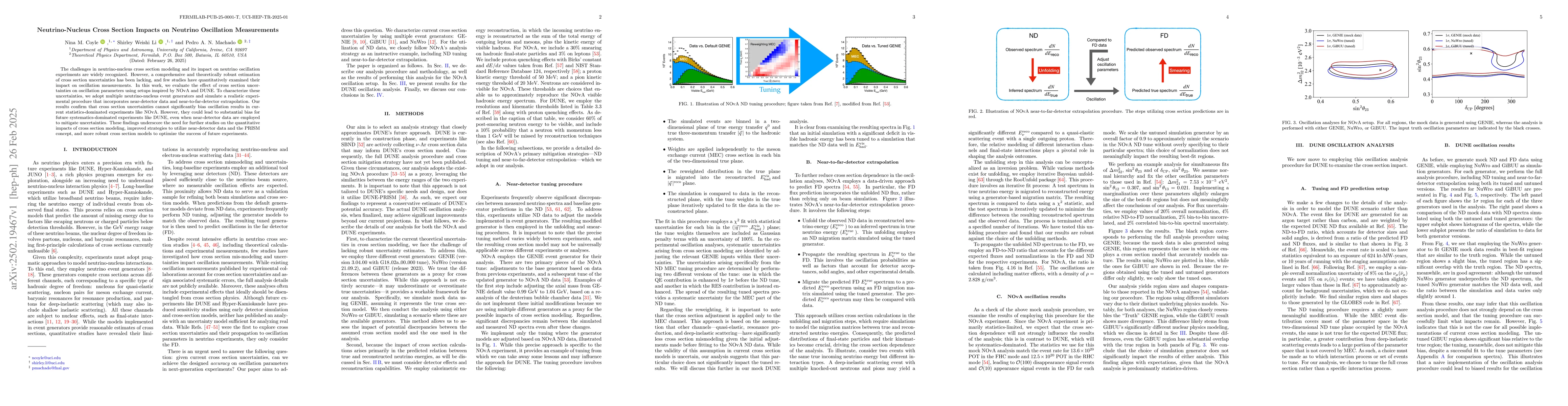 Thumbnail for Neutrino-Nucleus Cross Section Impacts on Neutrino Oscillation
  Measurements
