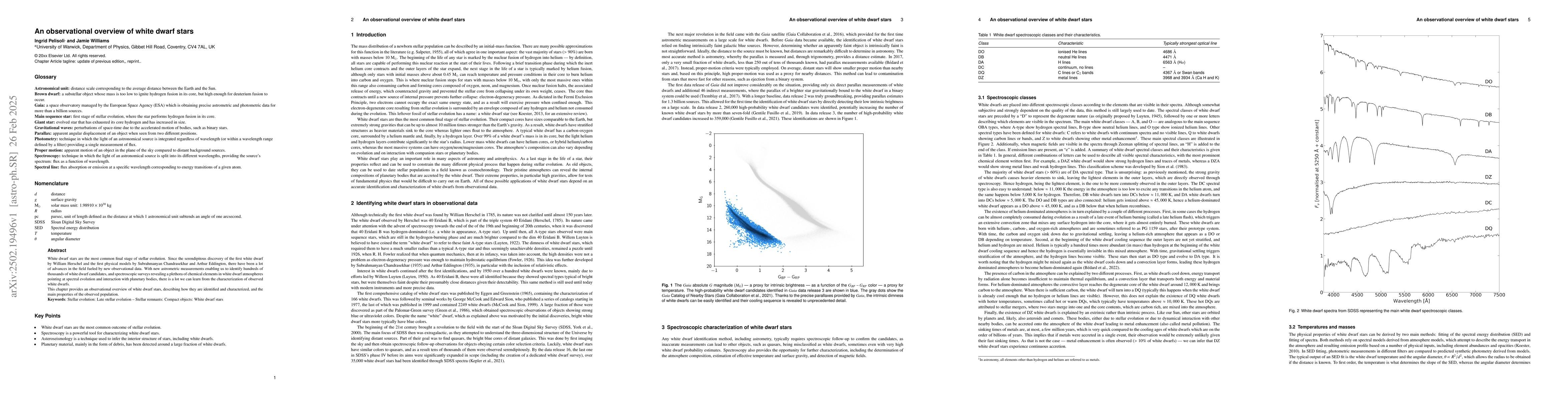 Thumbnail for An observational overview of white dwarf stars