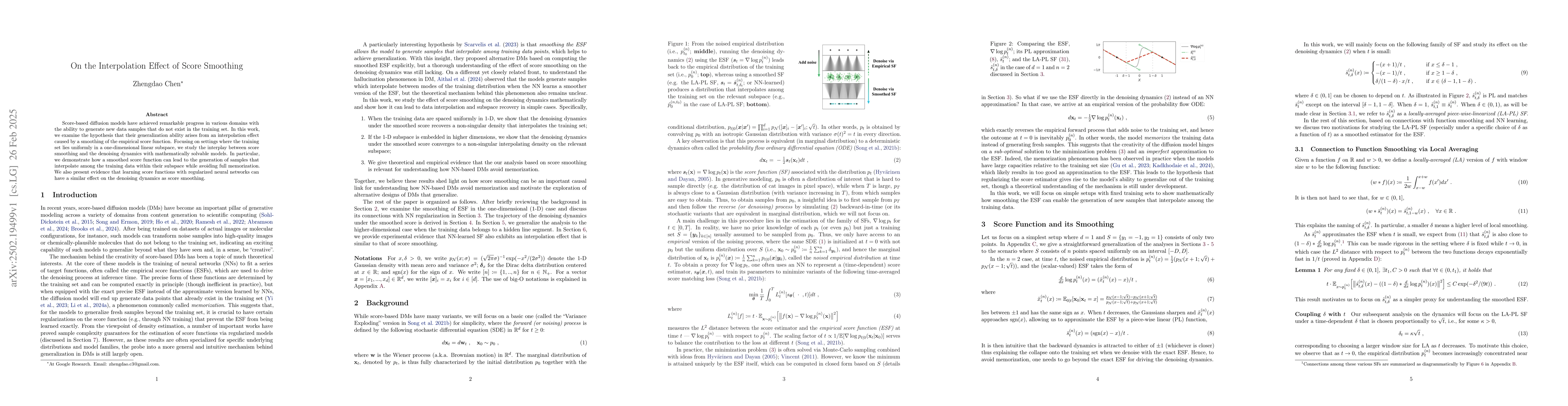 Thumbnail for On the Interpolation Effect of Score Smoothing