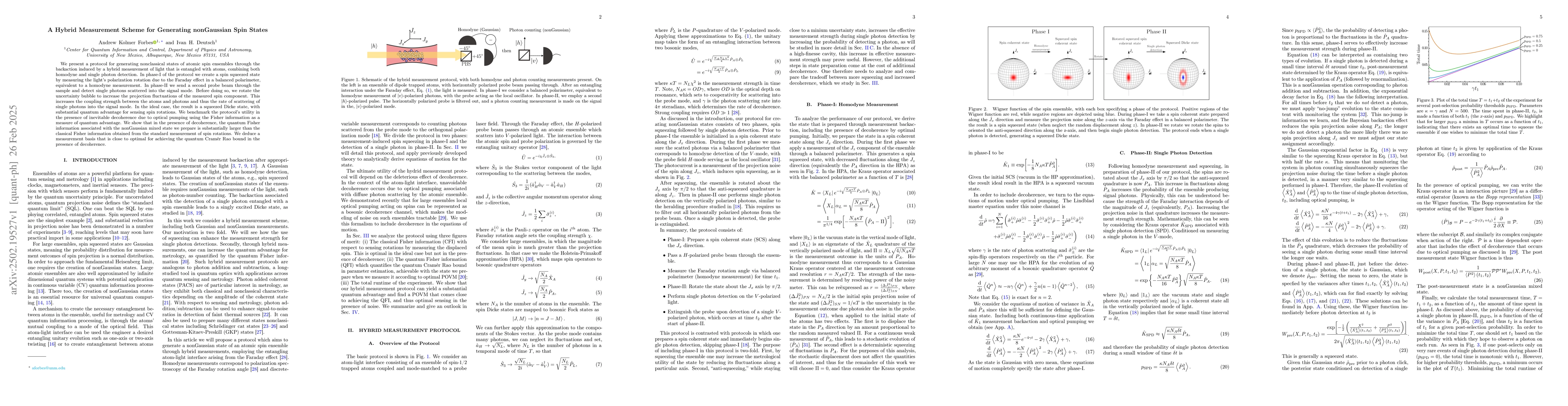 Thumbnail for A Hybrid Measurement Scheme for Generating nonGaussian Spin States