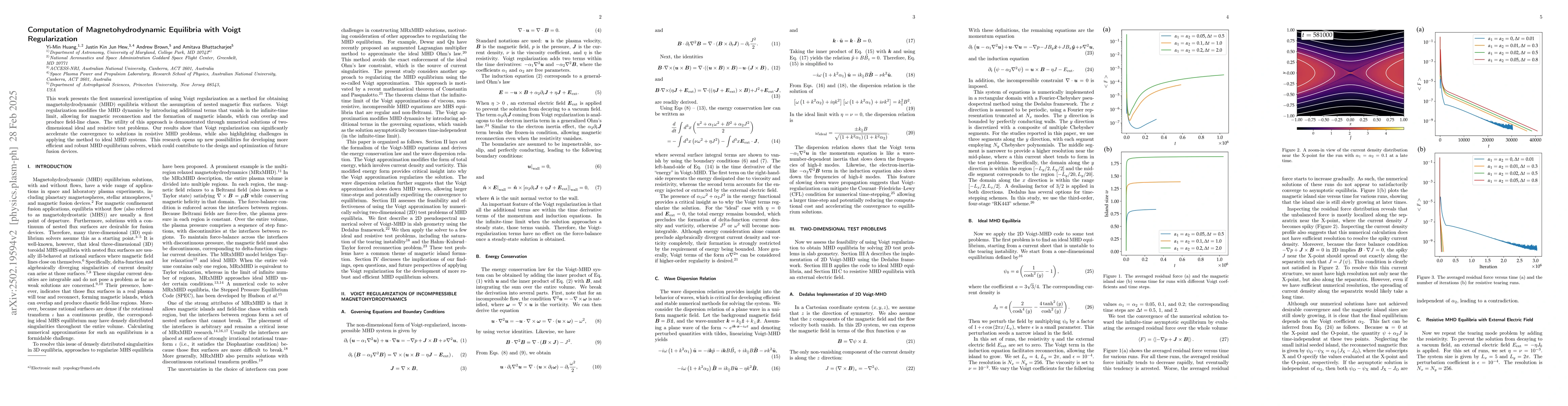 Thumbnail for Computation of Magnetohydrodynamic Equilibria with Voigt Regularization