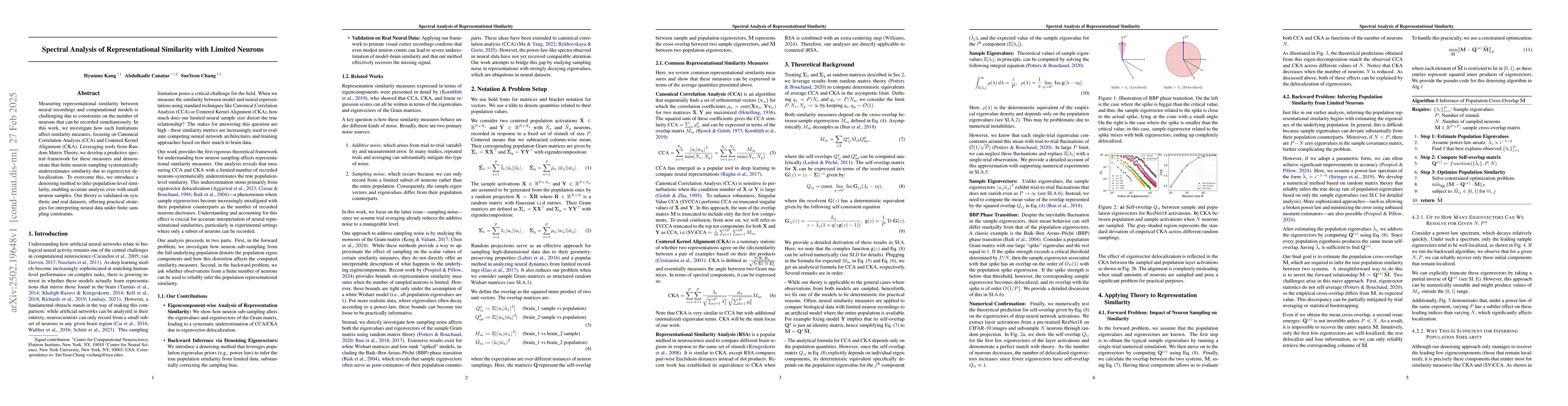 Thumbnail for Spectral Analysis of Representational Similarity with Limited Neurons