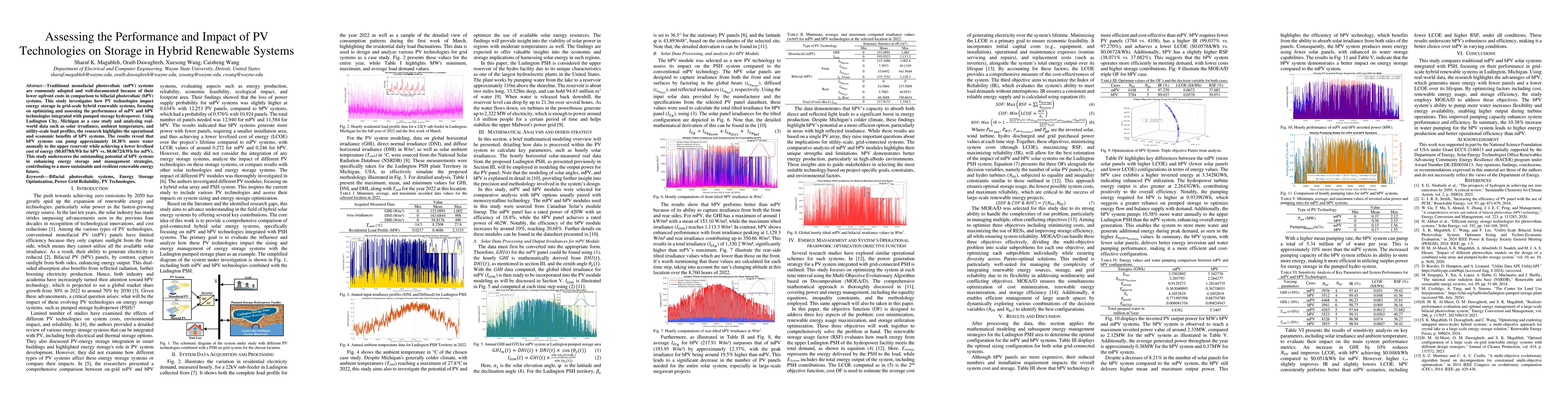 Thumbnail for Assessing the Performance and Impact of PV Technologies on Storage in
  Hybrid Renewable Systems