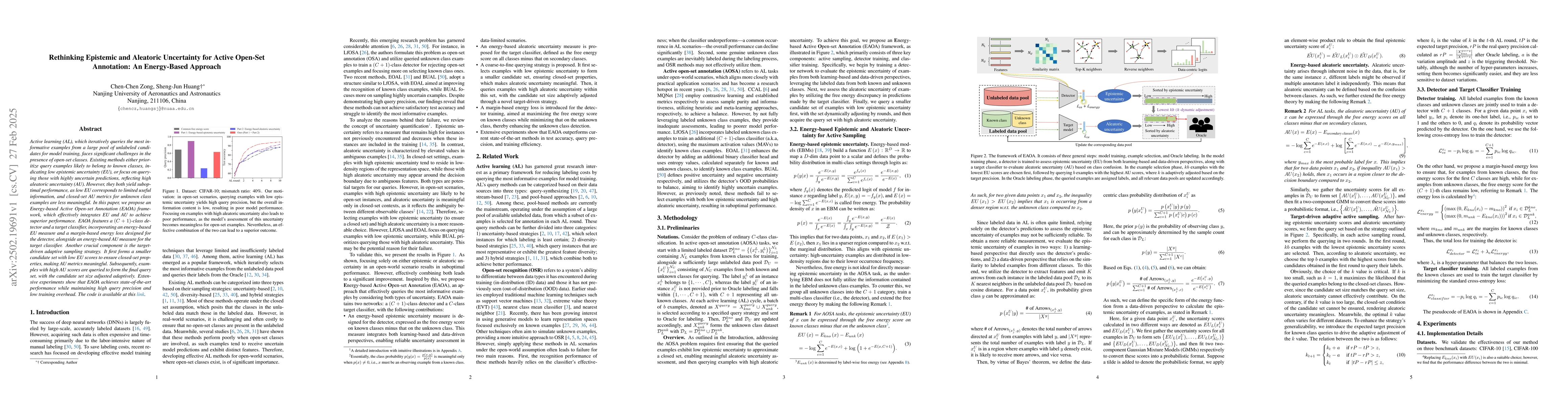 Thumbnail for Rethinking Epistemic and Aleatoric Uncertainty for Active Open-Set
  Annotation: An Energy-Based Approach