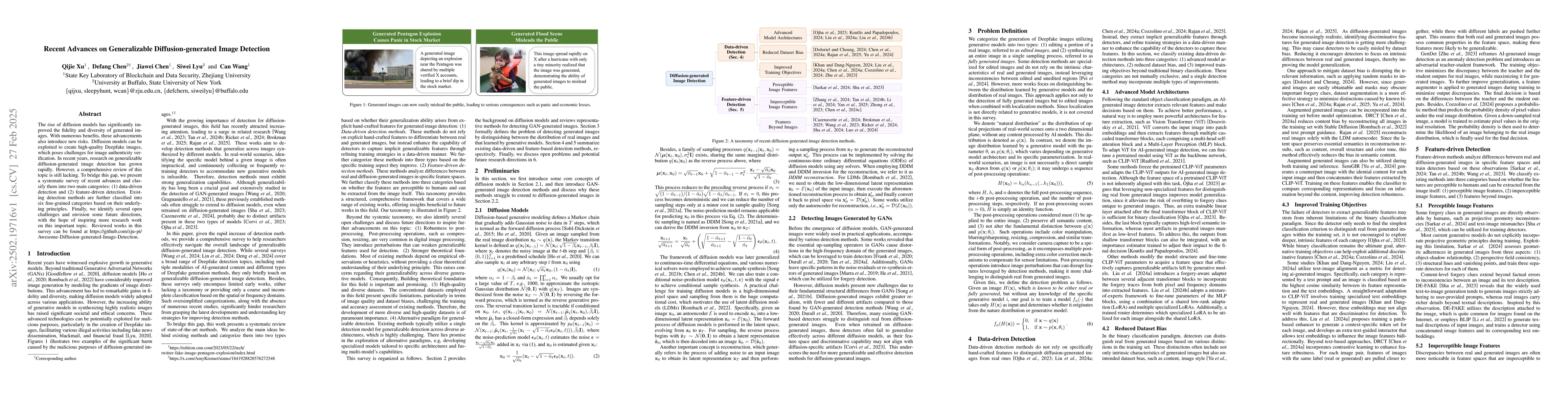 Thumbnail for Recent Advances on Generalizable Diffusion-generated Image Detection