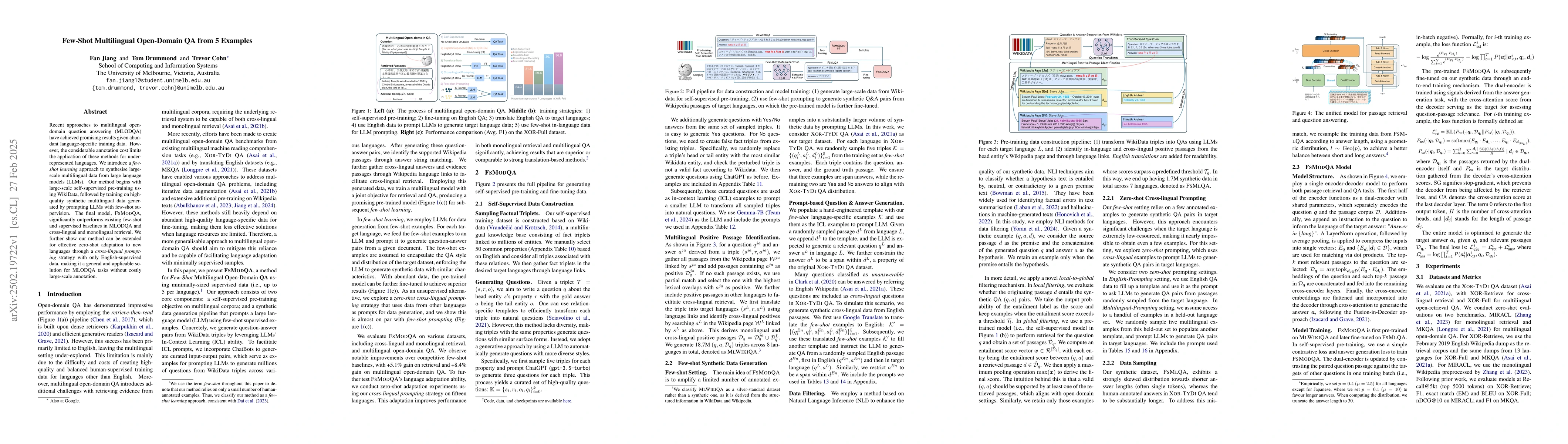 Thumbnail for Few-Shot Multilingual Open-Domain QA from 5 Examples