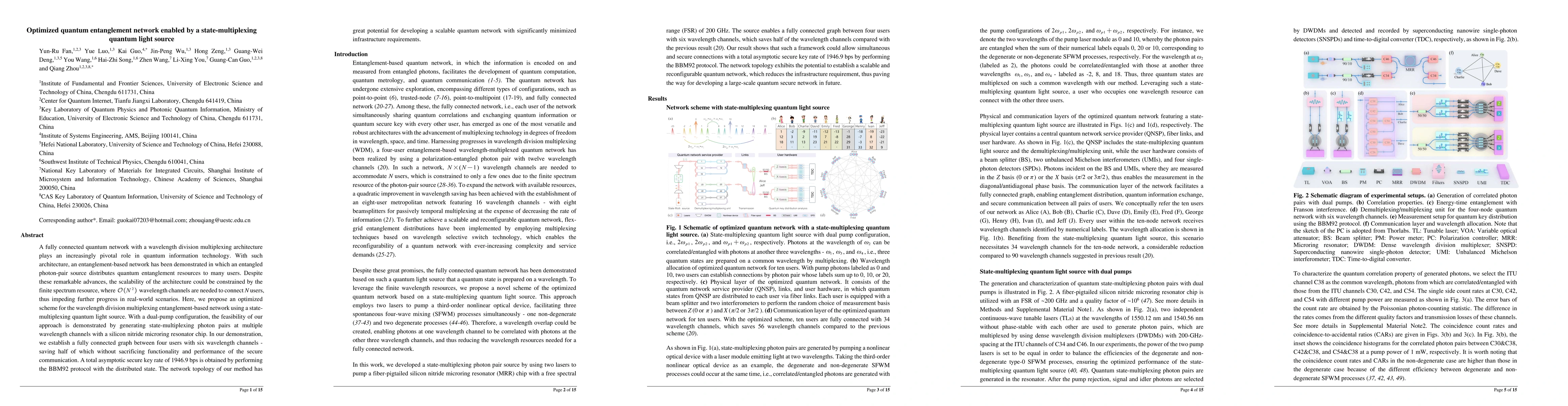 Thumbnail for Optimized quantum entanglement network enabled by a state-multiplexing
  quantum light source