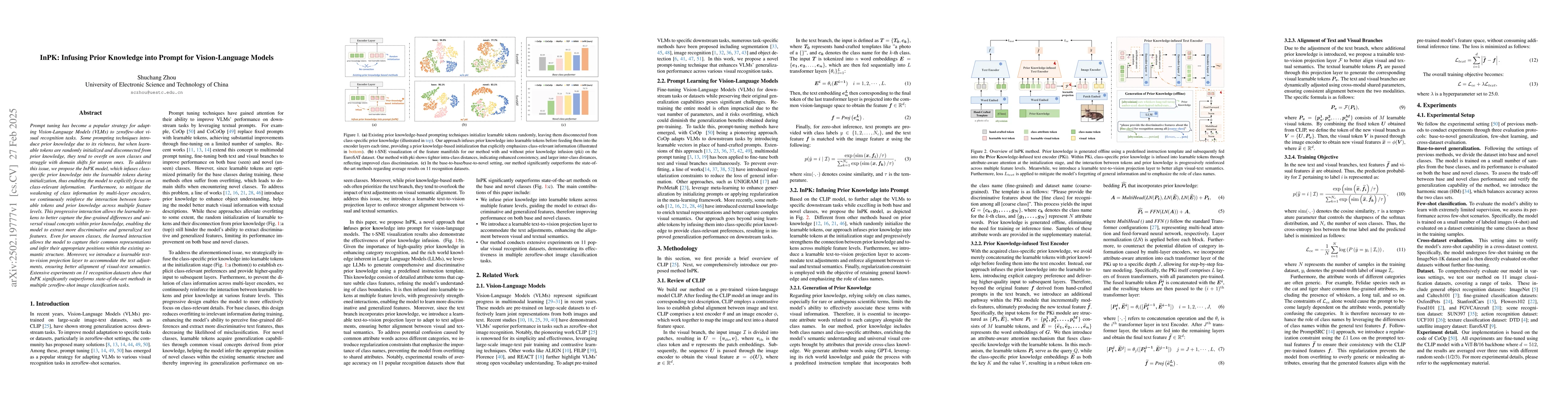 Thumbnail for InPK: Infusing Prior Knowledge into Prompt for Vision-Language Models
