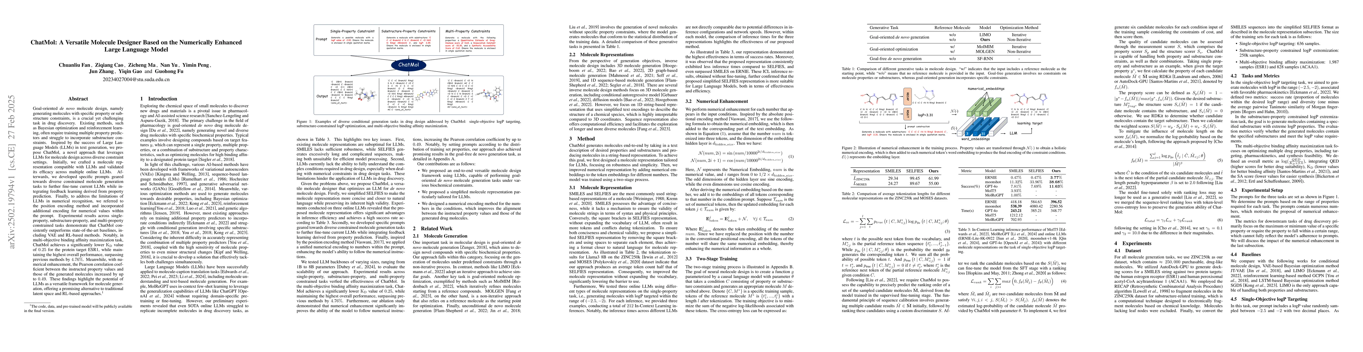 Thumbnail for ChatMol: A Versatile Molecule Designer Based on the Numerically Enhanced
  Large Language Model