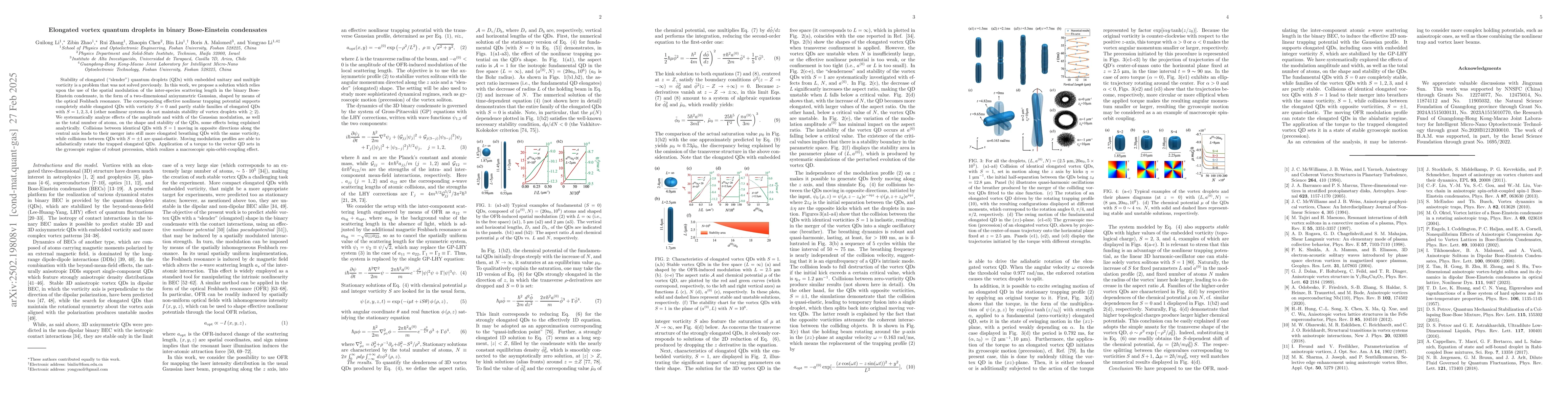 Thumbnail for Elongated vortex quantum droplets in binary Bose-Einstein condensates