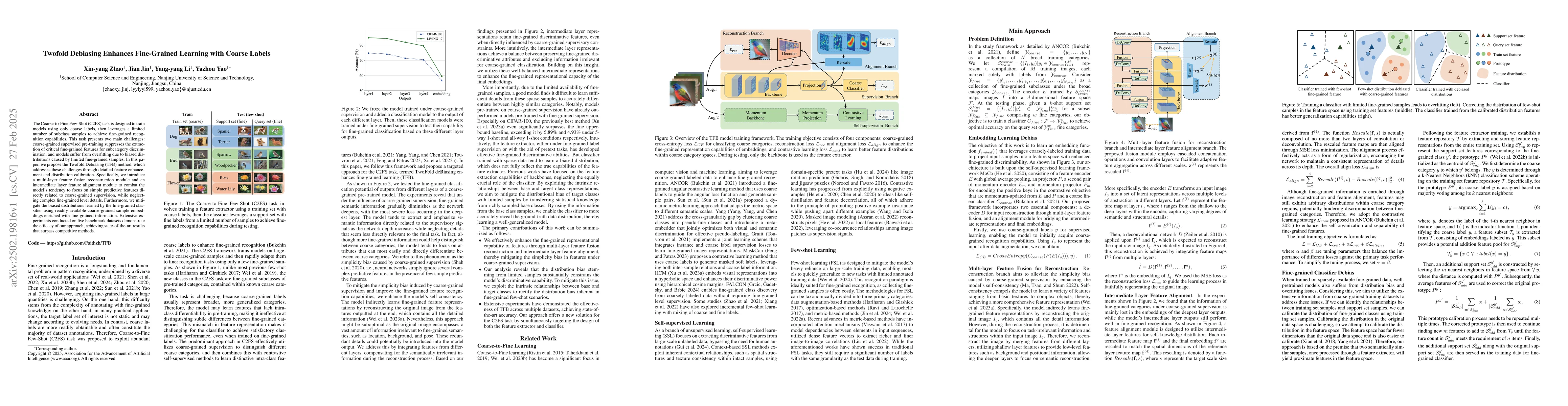 Thumbnail for Twofold Debiasing Enhances Fine-Grained Learning with Coarse Labels