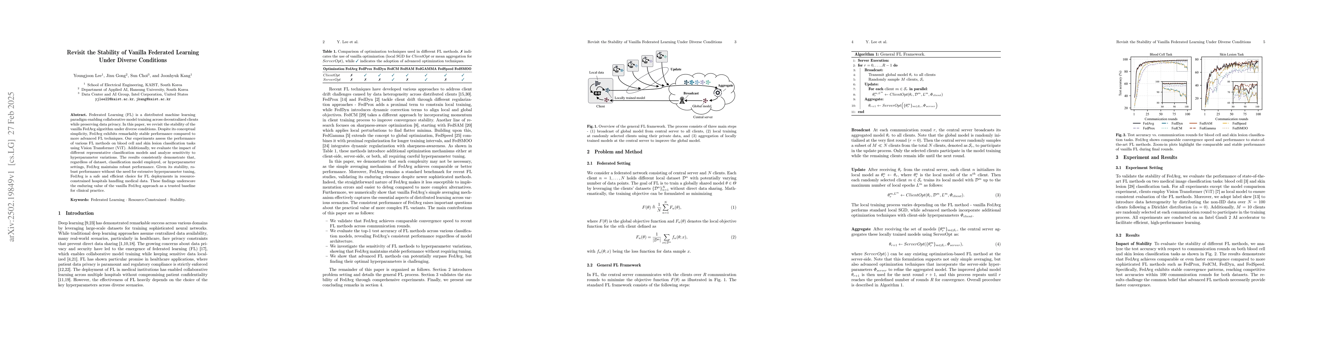 Thumbnail for Revisit the Stability of Vanilla Federated Learning Under Diverse
  Conditions