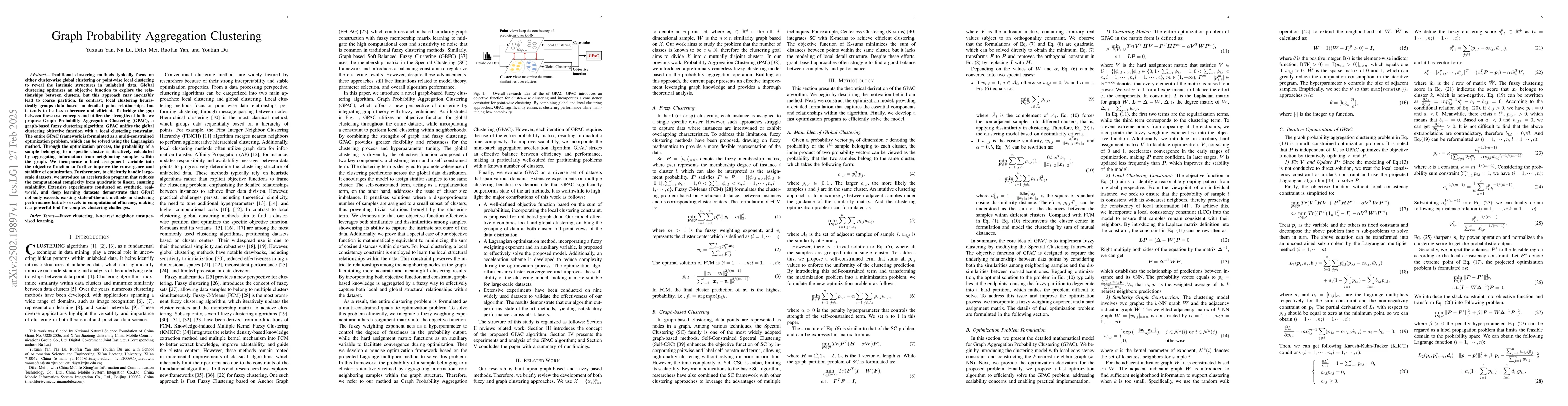 Thumbnail for Graph Probability Aggregation Clustering