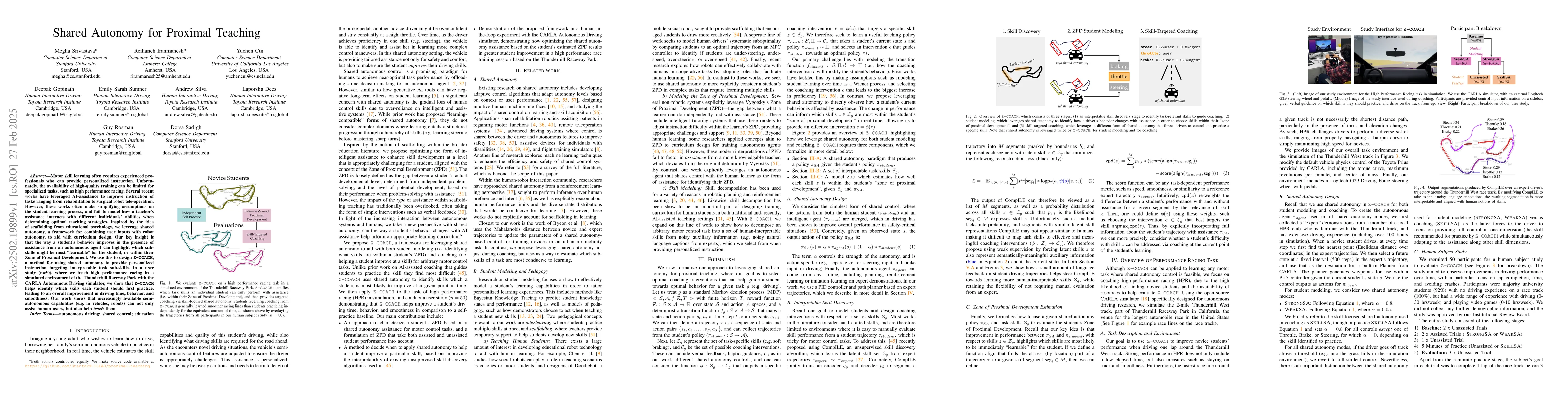 Thumbnail for Shared Autonomy for Proximal Teaching