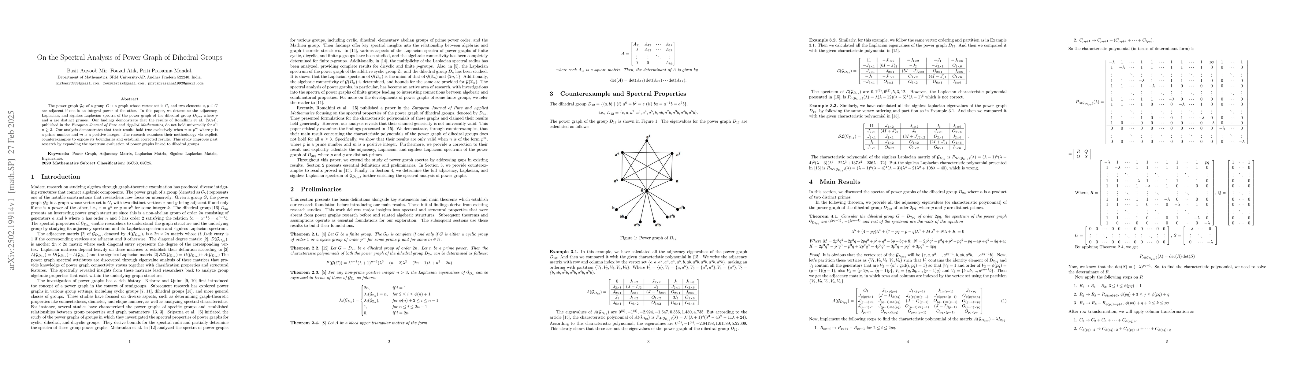 Thumbnail for On the Spectral Analysis of Power Graph of Dihedral Groups