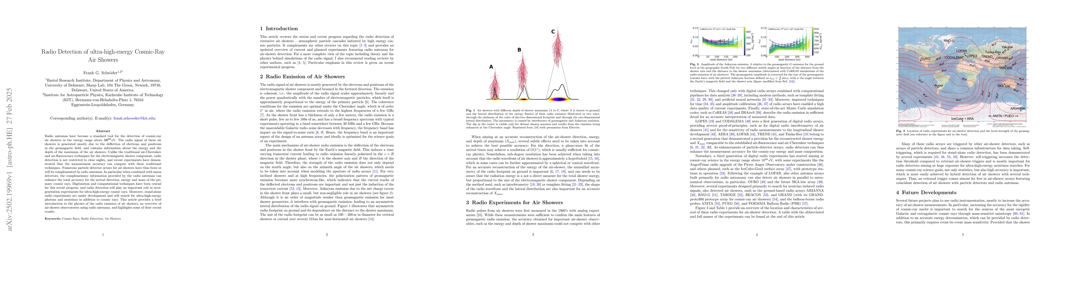 Thumbnail for Radio Detection of ultra-high-energy Cosmic-Ray Air Showers