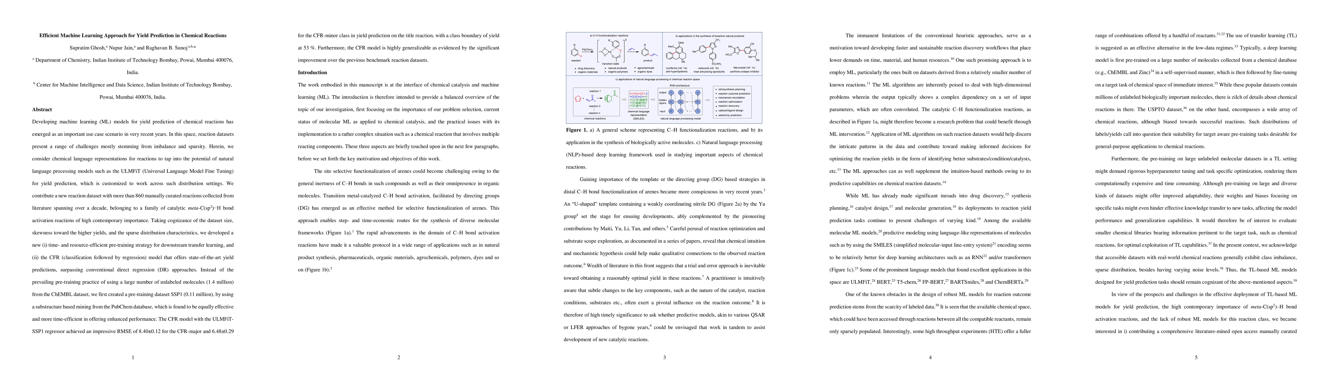 Thumbnail for Efficient Machine Learning Approach for Yield Prediction in Chemical
  Reactions