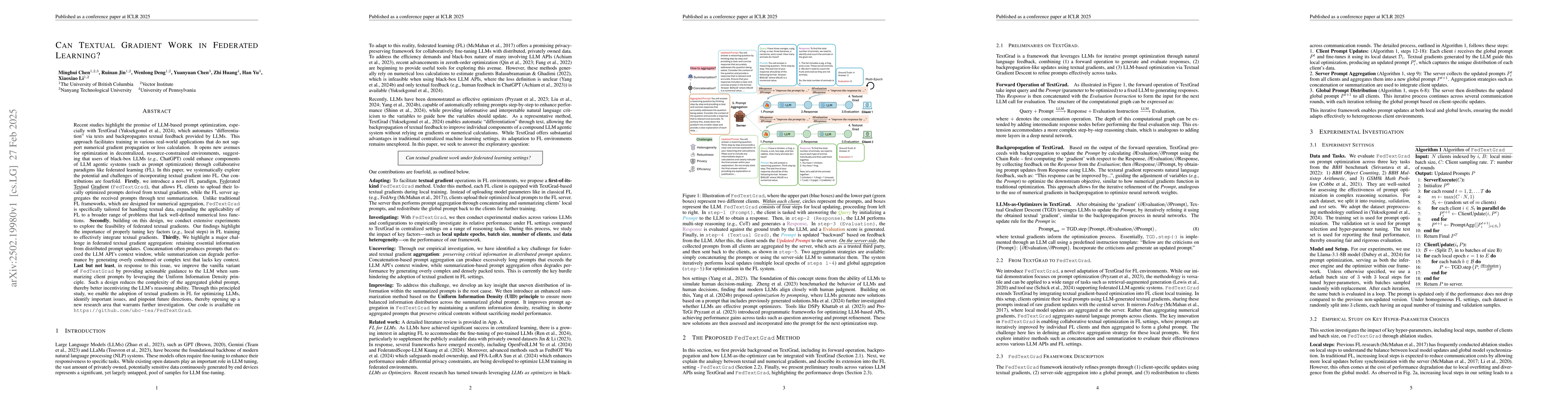 Thumbnail for Can Textual Gradient Work in Federated Learning?