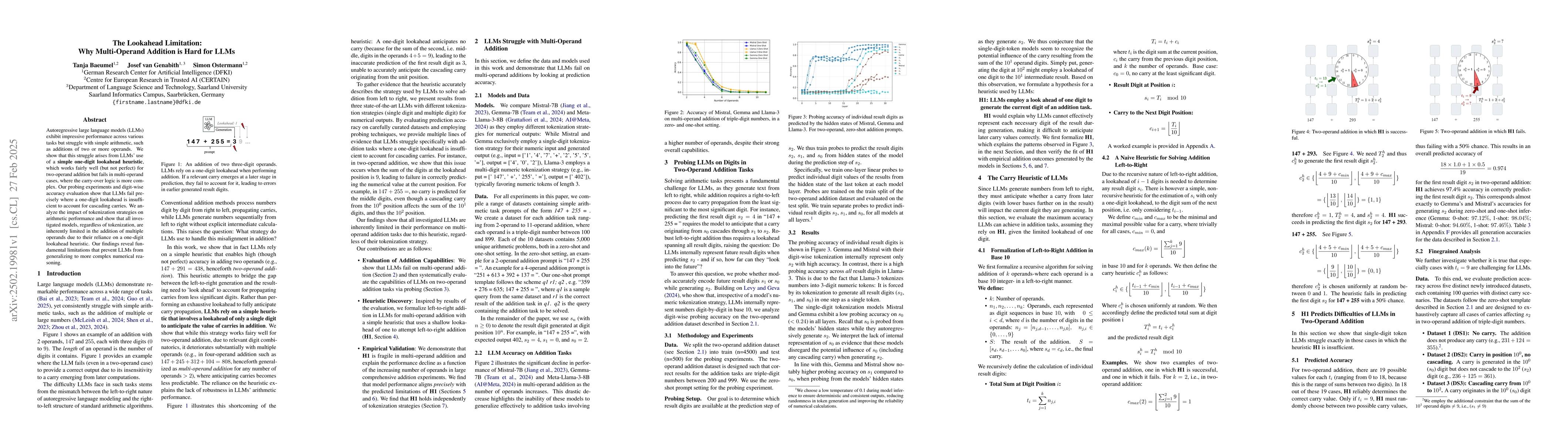 Thumbnail for The Lookahead Limitation: Why Multi-Operand Addition is Hard for LLMs