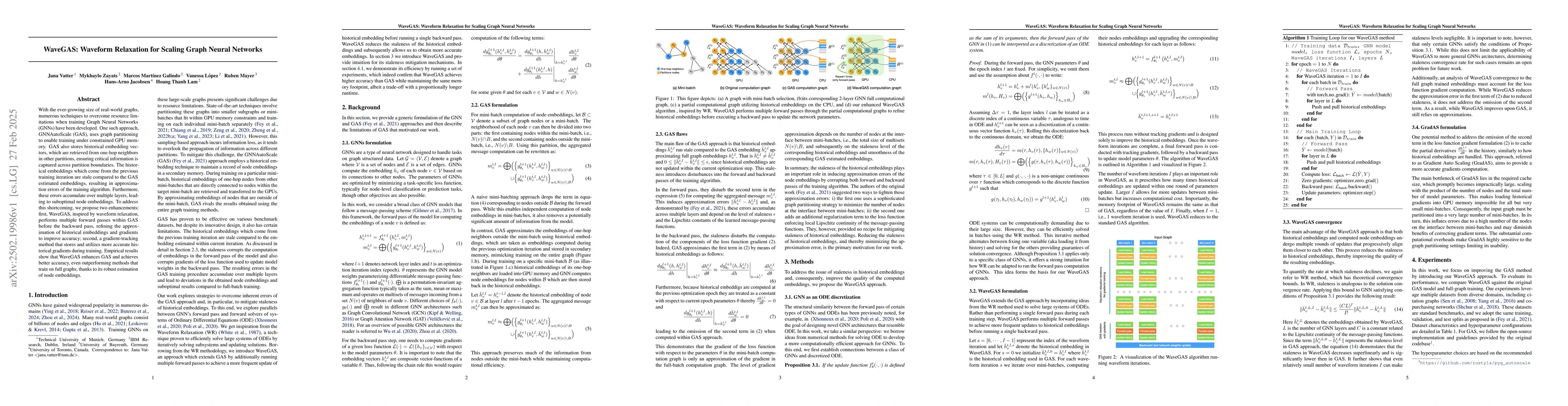 Thumbnail for WaveGAS: Waveform Relaxation for Scaling Graph Neural Networks