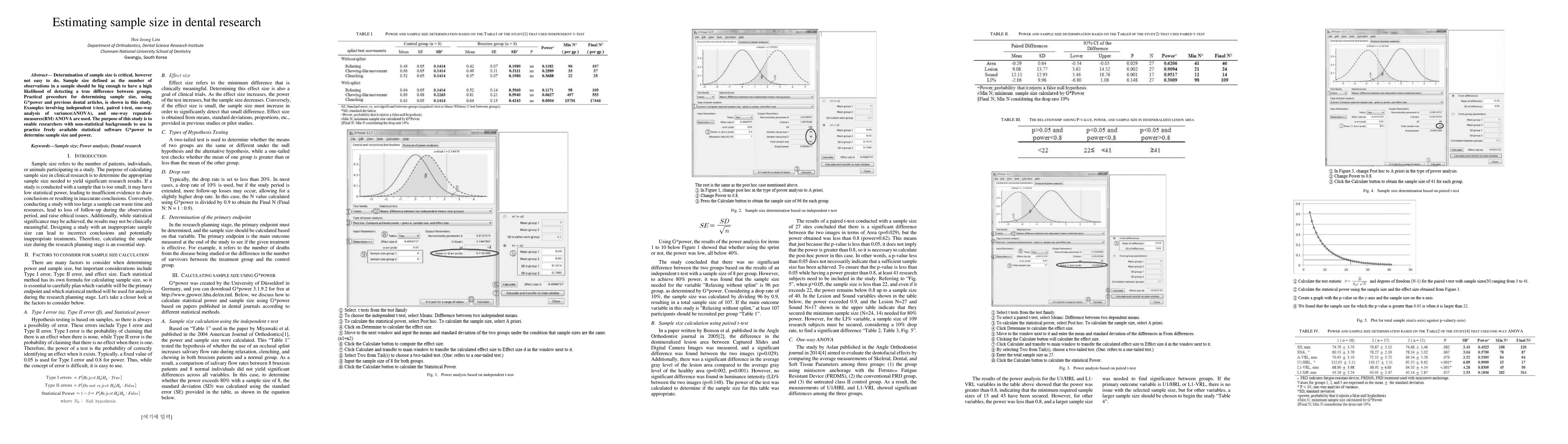 Thumbnail for Estimating sample size in dental research