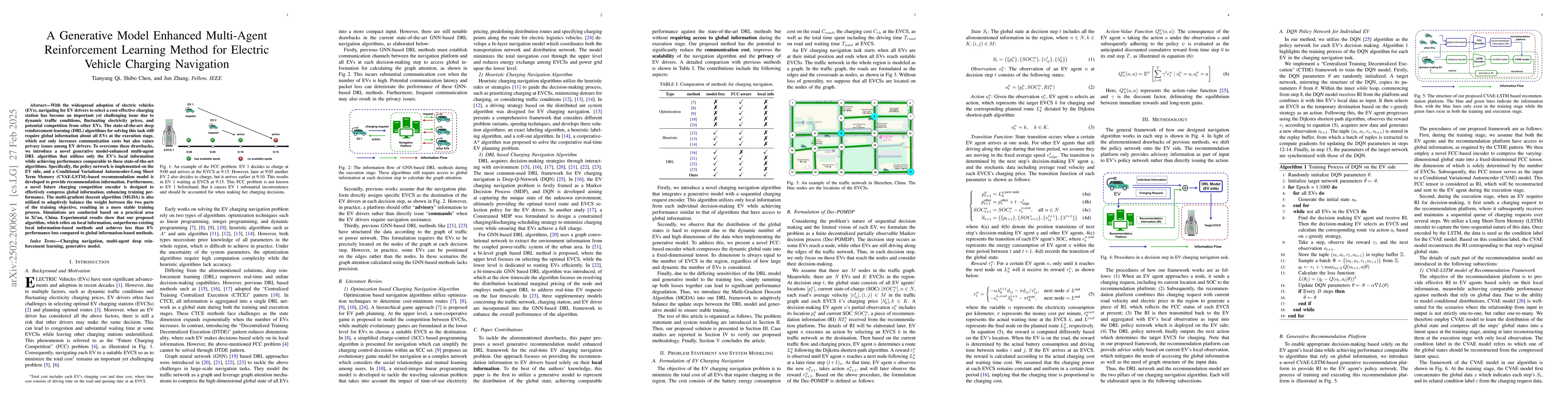 Thumbnail for A Generative Model Enhanced Multi-Agent Reinforcement Learning Method
  for Electric Vehicle Charging Navigation