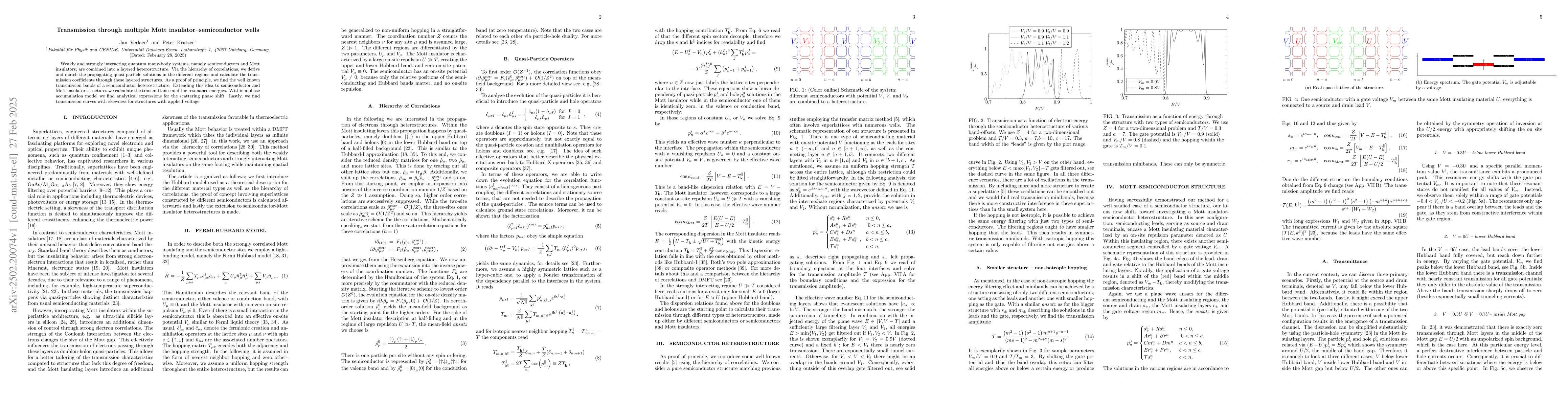 Thumbnail for Transmission through multiple Mott insulator - semiconductor wells