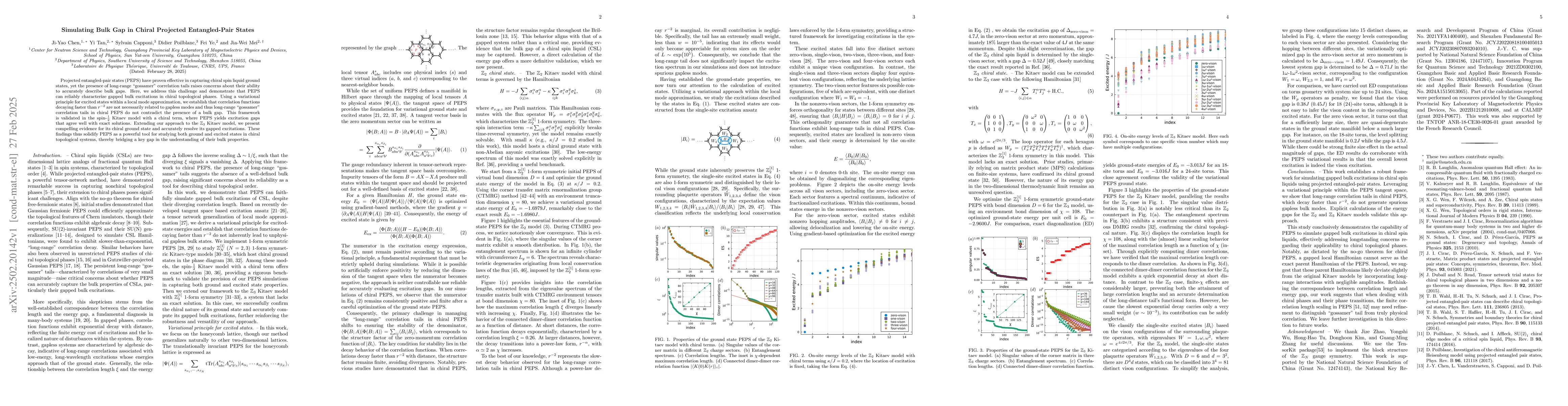 Thumbnail for Simulating Bulk Gap in Chiral Projected Entangled-Pair States