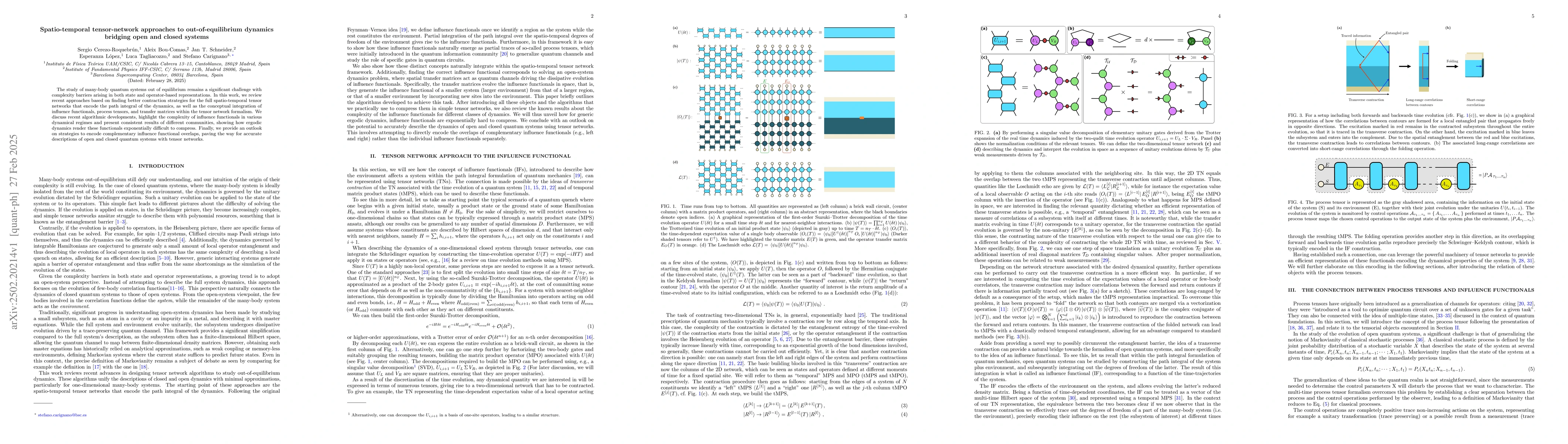 Thumbnail for Spatio-temporal tensor-network approaches to out-of-equilibrium dynamics
  bridging open and closed systems